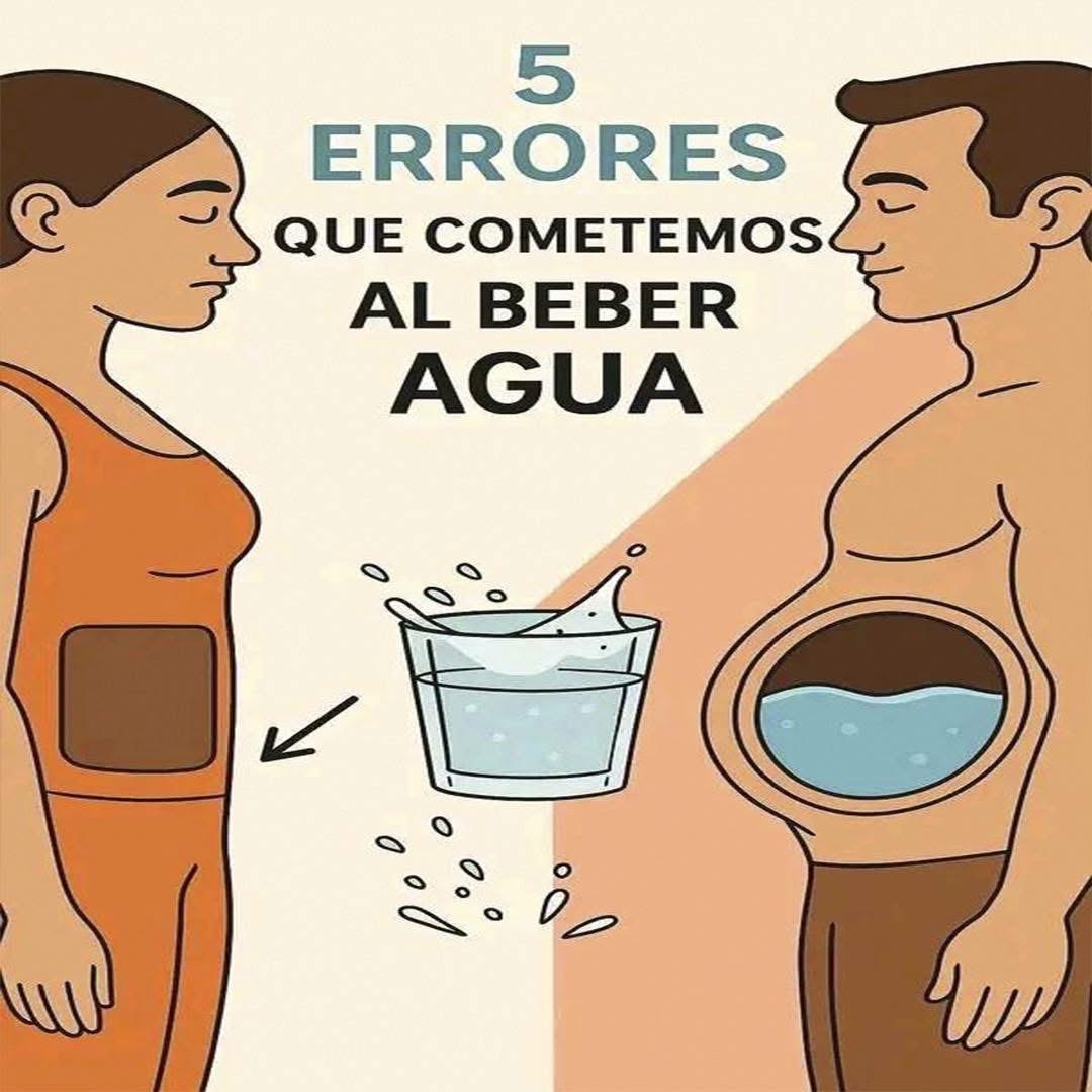 Errores al beber agua