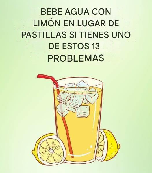Agua de limón refrescante