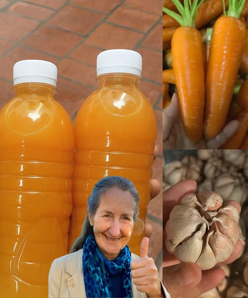 Batido saludable de zanahoria y ajo