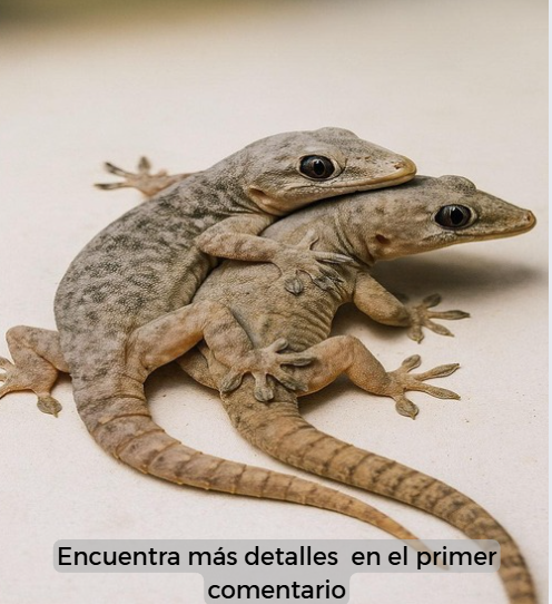 Lagartijas abrazadas