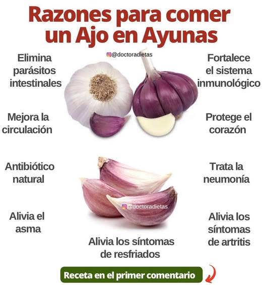 Beneficios del ajo en ayunas