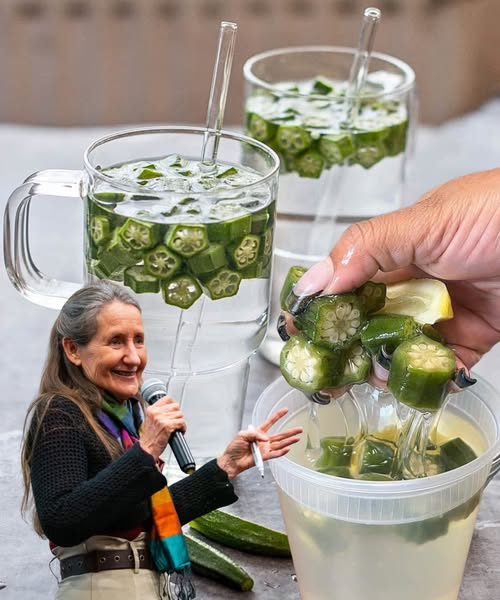 Agua de okra hervida