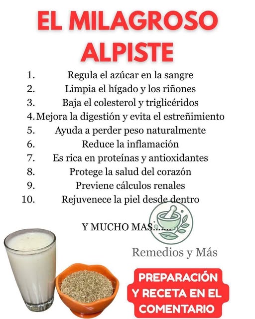 Leche de alpiste