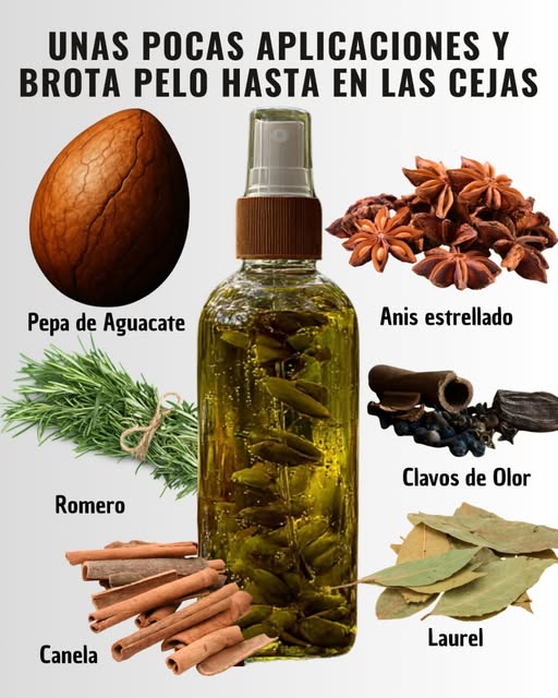 Ingredientes naturales para el crecimiento del cabello