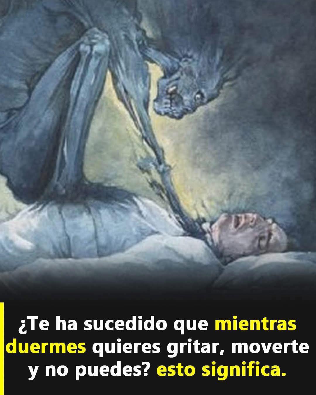 Representación de la parálisis del sueño