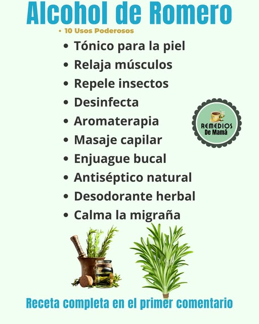 Uso del Alcohol de Romero