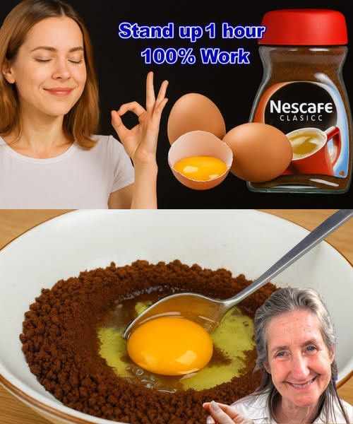 Mezcla de café y huevo