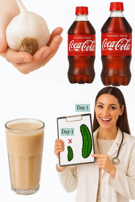 Mezcla de ajo con Coca-Cola y miel