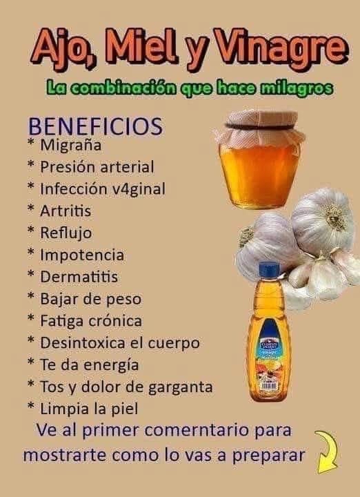 Ajo, Miel y Vinagre - La combinación que hace milagros