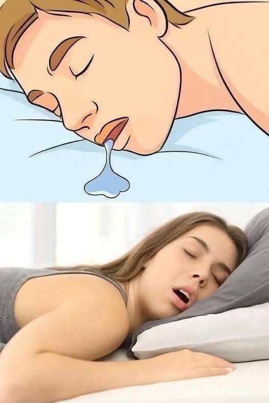 Personas durmiendo con la boca abierta y babeando