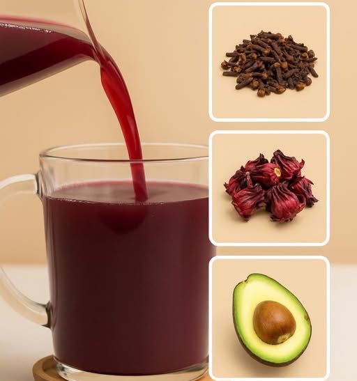 Ingredientes: Semilla de aguacate, flor de jamaica y clavos de olor