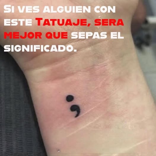 Tatuaje punto y coma