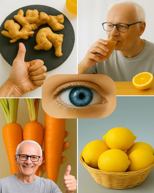 Jugo natural de zanahoria, jengibre y limón