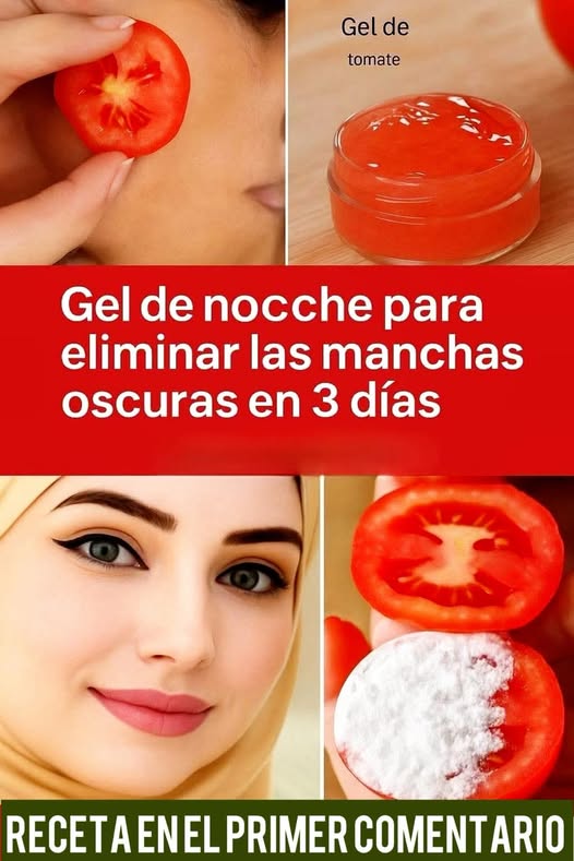 Gel de tomate para eliminar manchas oscuras