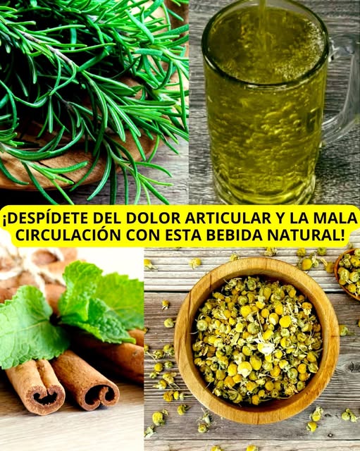 Bebida natural para aliviar el dolor articular