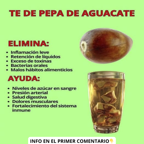 Té de semilla de aguacate