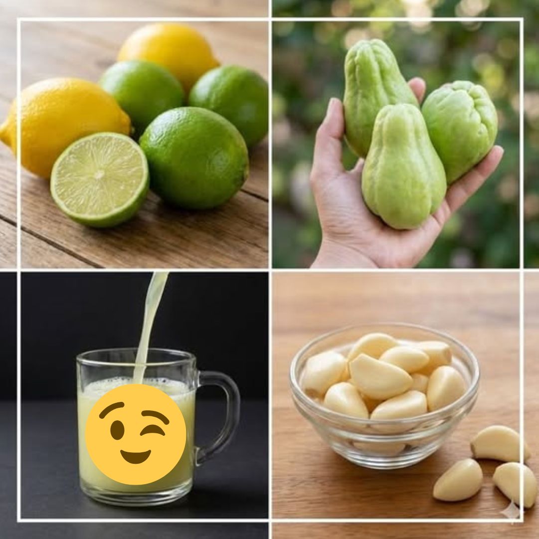 Beneficios del chayote, limón y ajo