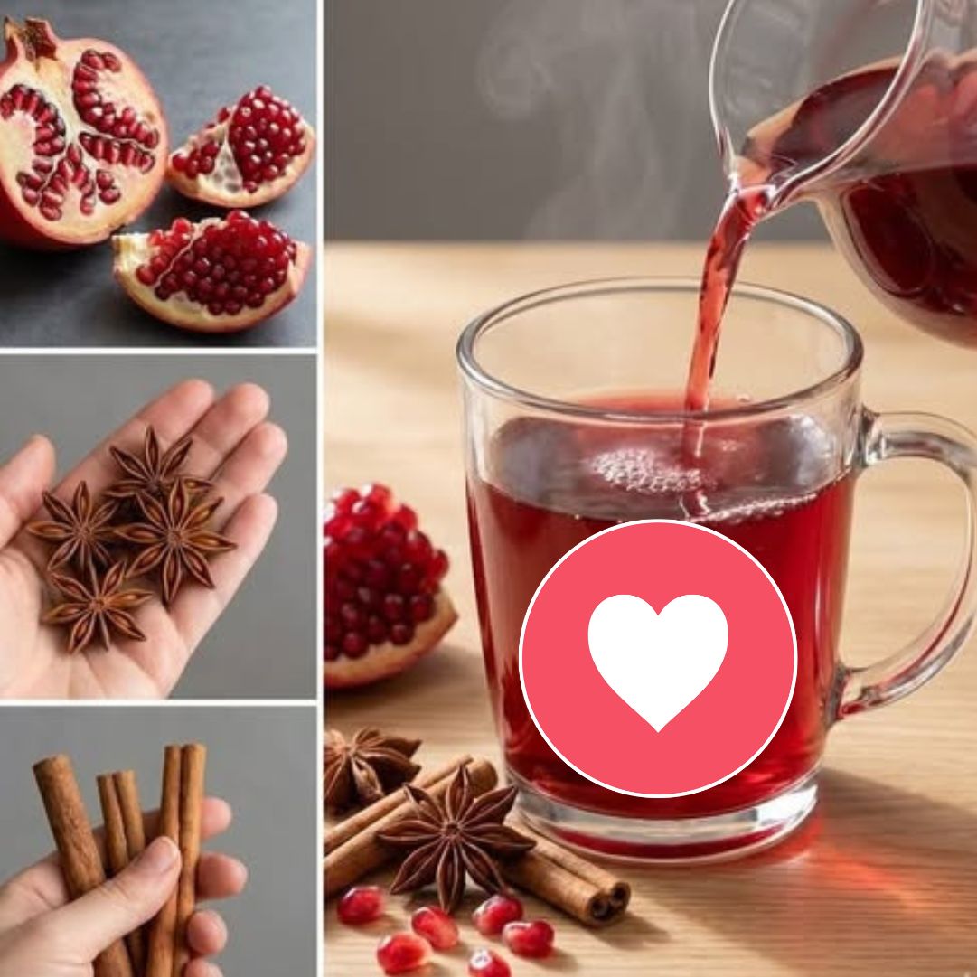 Infusión de granada, anís estrellado y canela