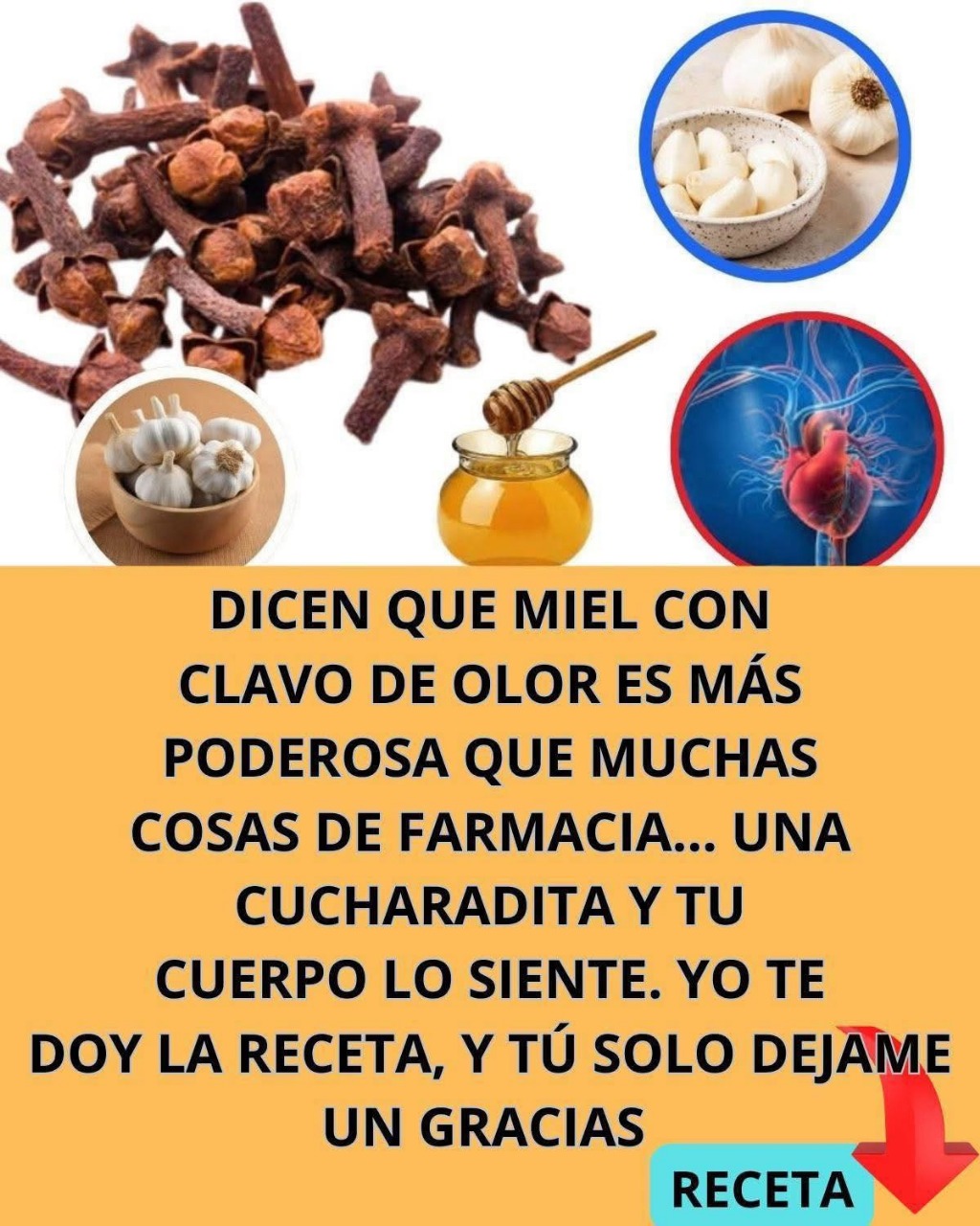 Miel con Clavo de Olor y Ajo