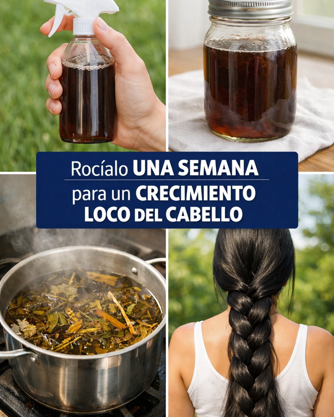 Collage de tratamiento para el cabello