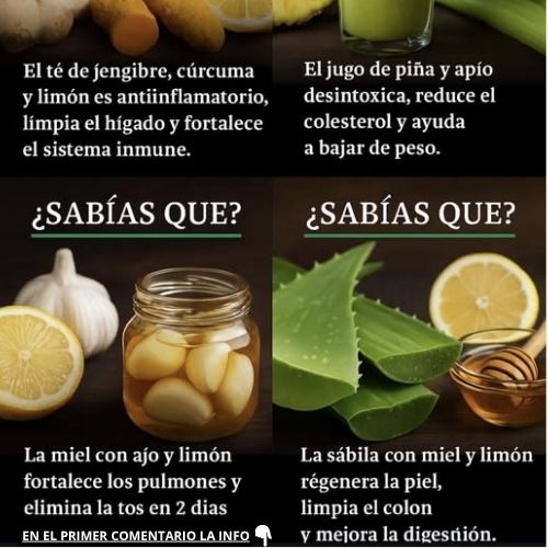 Beneficios de remedios naturales